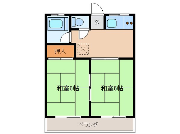 グリーンコーポの物件間取画像